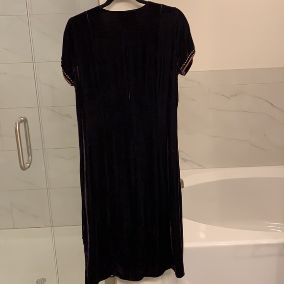 💜Johnny Was Matilda Button Down Djellaba Velvet Dress Size (XS) Warn Once!!!💜 - Picture 15 of 16